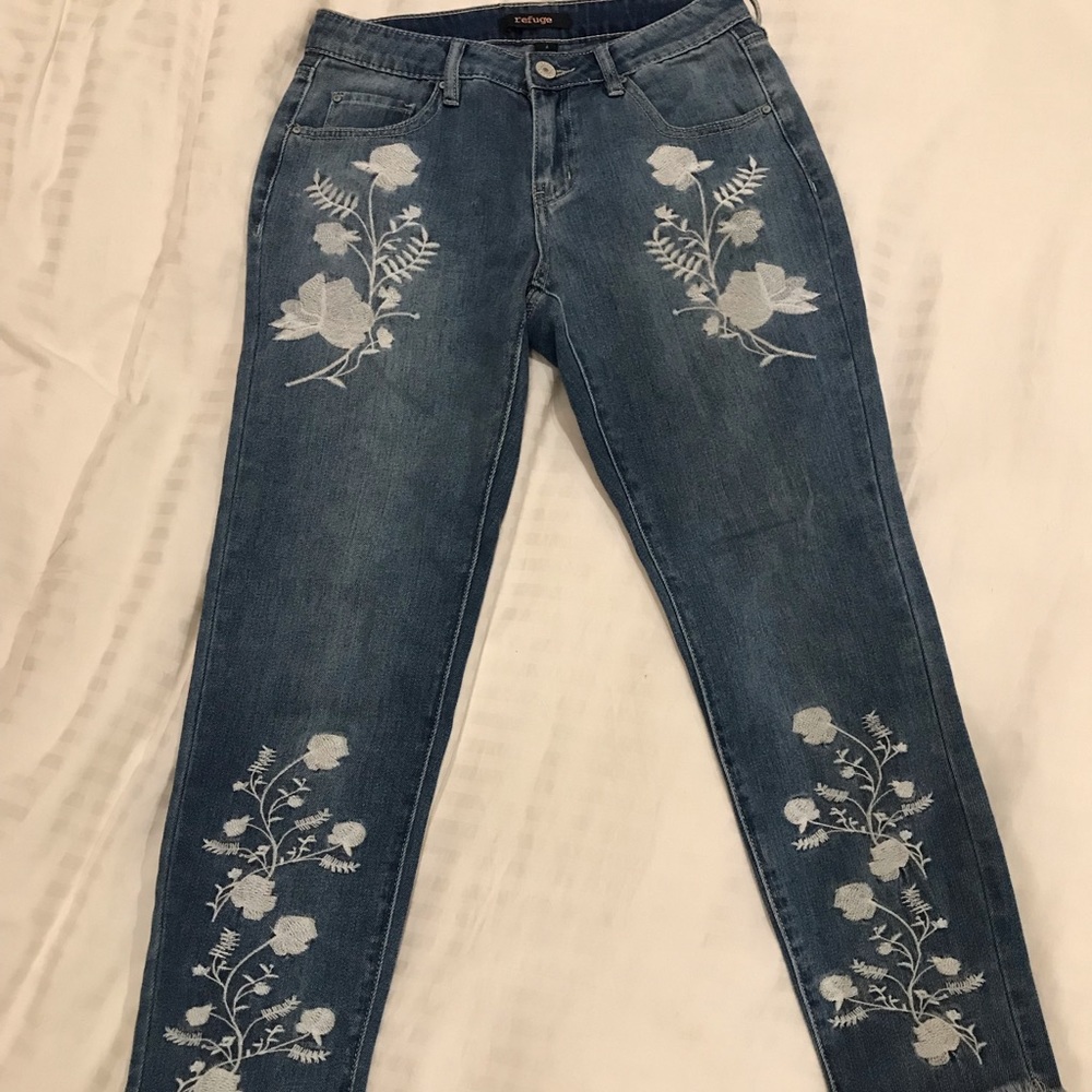 Embroidered jeans